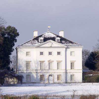 Marble Hill House in the snow near Twickenham in the London Borough of Richmond in the United Kingdom

(Message inside 'Wishing You a Merry Christmas')